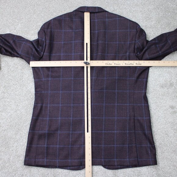 Peter Millar Blazer Mens 44R Purple (Rubi) Wool/Silk/Cashmere Sports Jacket - Picture 13 of 16